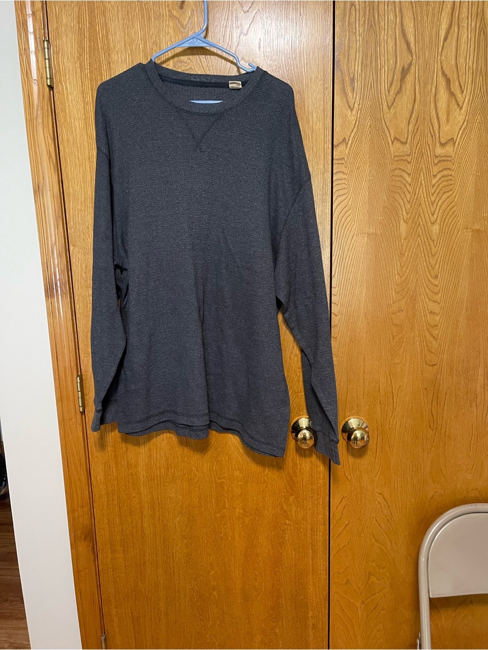 Men's Long-Sleeve Crewneck Sweater - Charcoal